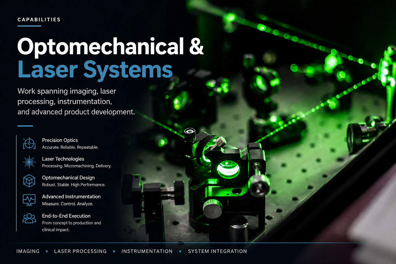 Laser process engineering and system development