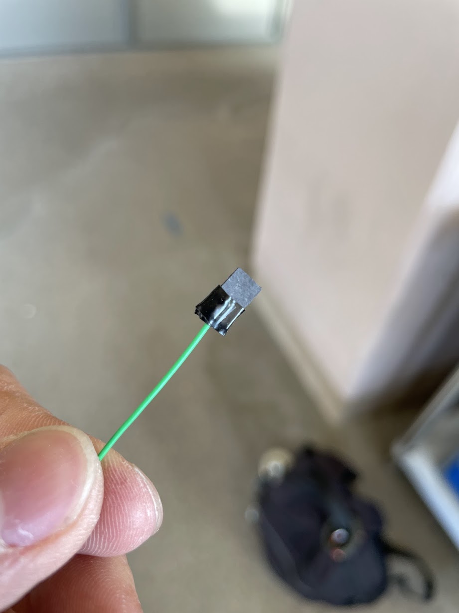 A finished electrode, fresh out of the membrane manufacturing process.